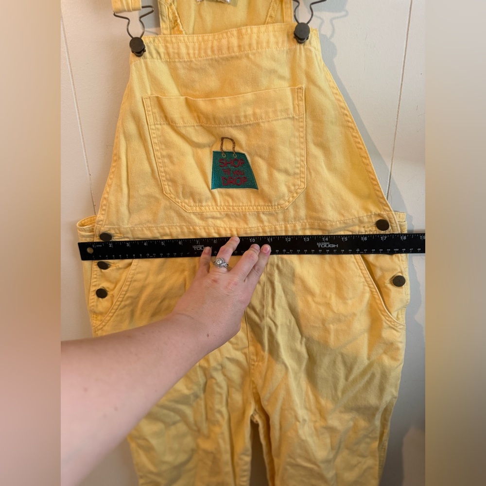 Yellow Women's Denim Overalls - Picture 9 of 10